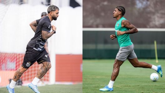 Gabigol e John Kennedy são esperanças de gols em Santos x Fluminense