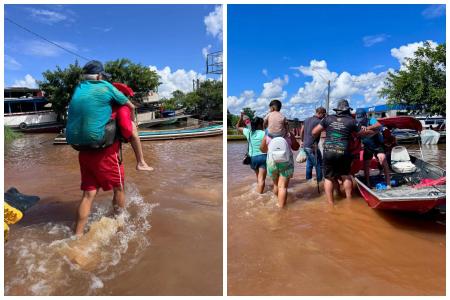 Imagens do resgate • Divulgação / Corpo de Bombeiros no Acre