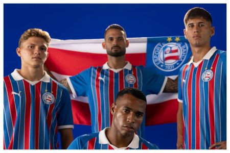 Jogadores do Bahia estrelam campanha de novo uniforme