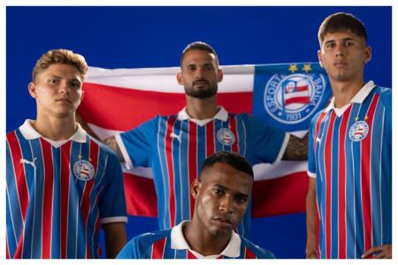 Jogadores do Bahia estrelam campanha de novo uniforme