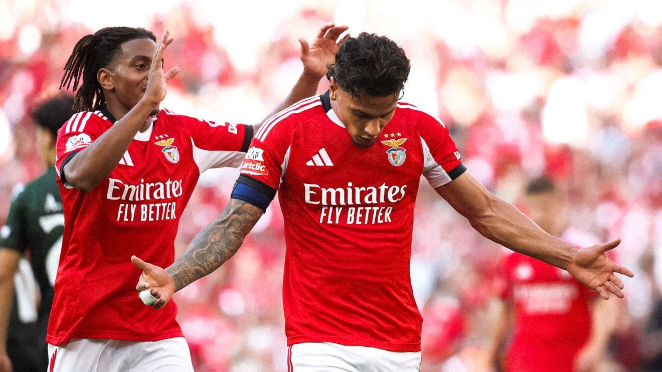 Ex-Palmeiras marca, e Benfica goleia Moreirense pelo Português