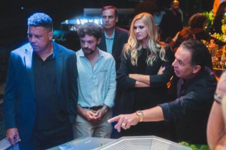 Ronaldo Nazário em evento de lançamento do Galácticos House