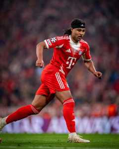 Gnabry em ação pelo Bayern de Munique • Reprodução/X/Bayern