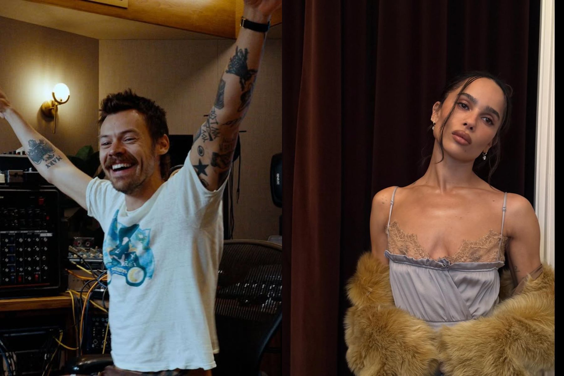 Zoë Kravitz aumenta rumores de noivado com Harry Styles após flagra