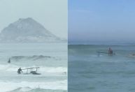 Helicóptero cai no mar da Barra da Tijuca após tentativa de pouso de emergência