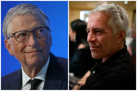 Bilionário Bill Gates e Jeffrey Epstein
