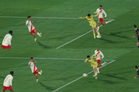 Golaço de letra no Campeonato Marroquino