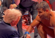Vídeo revela diálogo curioso entre Borrachinha e Trump durante UFC 327: 'Você é bonito'