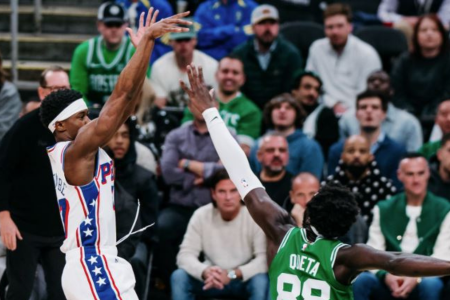 O Philadelphia 76ers venceu o Boston Celtics na noite desta terça-feira (21)