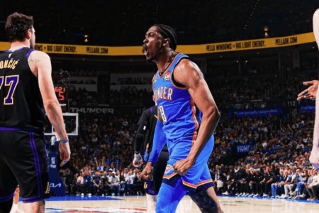 Thunder venceu Lakers com autoridade na noite dessa quinta-feira (2)