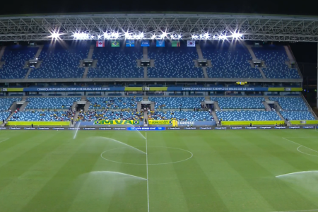 Arena Pantanal antes de jogo entre Brasil e Zâmbia