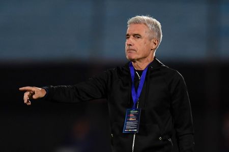 Luís Castro, técnico do Grêmio, durante a derrota para o City Torque
