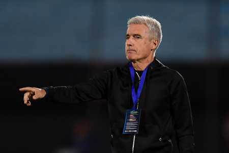Luís Castro, técnico do Grêmio, durante a derrota para o City Torque