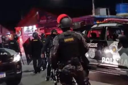 Batalhão de Choque precisou ser mobilizado para liberar a via após o ocorrido