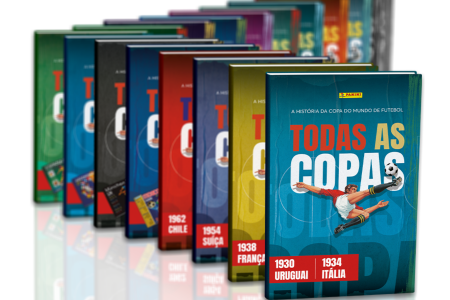 Coleção 'Todas as Copas' já está disponível no site da Panini • Divulgação/Panini