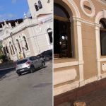 Homem joga tampa de bueiro e quebra vidraças da Câmara Municipal de Nova Lima; vídeo