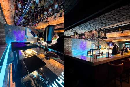Robô Bartender do Whisper Bar e Lounge • Arquivo pessoal
