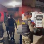 Vídeo mostra momento em que suspeitos de ataque a bar na Pampulha, em BH, são presos