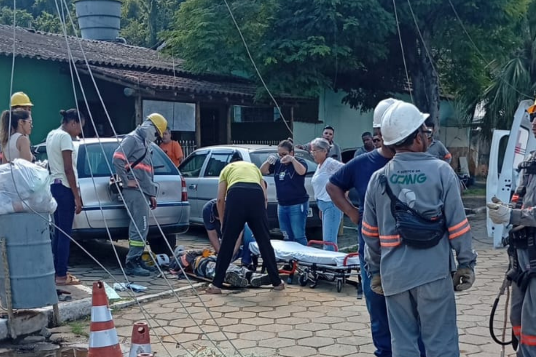 Trabalhador é eletrocutado em Cava Grande durante manutenção na rede elétrica