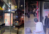Vídeo mostra momento em que ônibus invade calçada e avança contra pedestres em BH