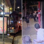 Vídeo mostra momento em que ônibus invade calçada e avança contra pedestres em BH