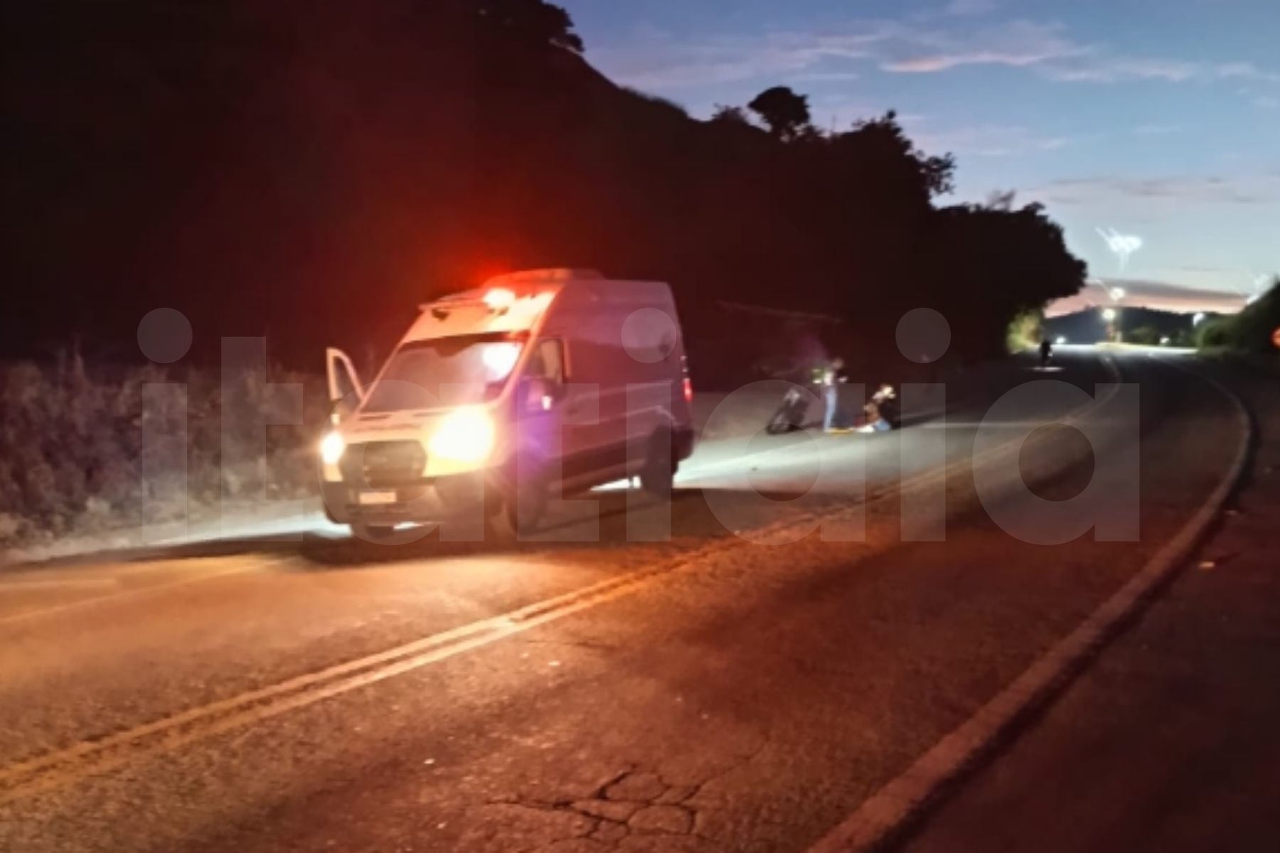 Pedestre morre após ser atropelado por motocicleta na BR-458, em Iapu
