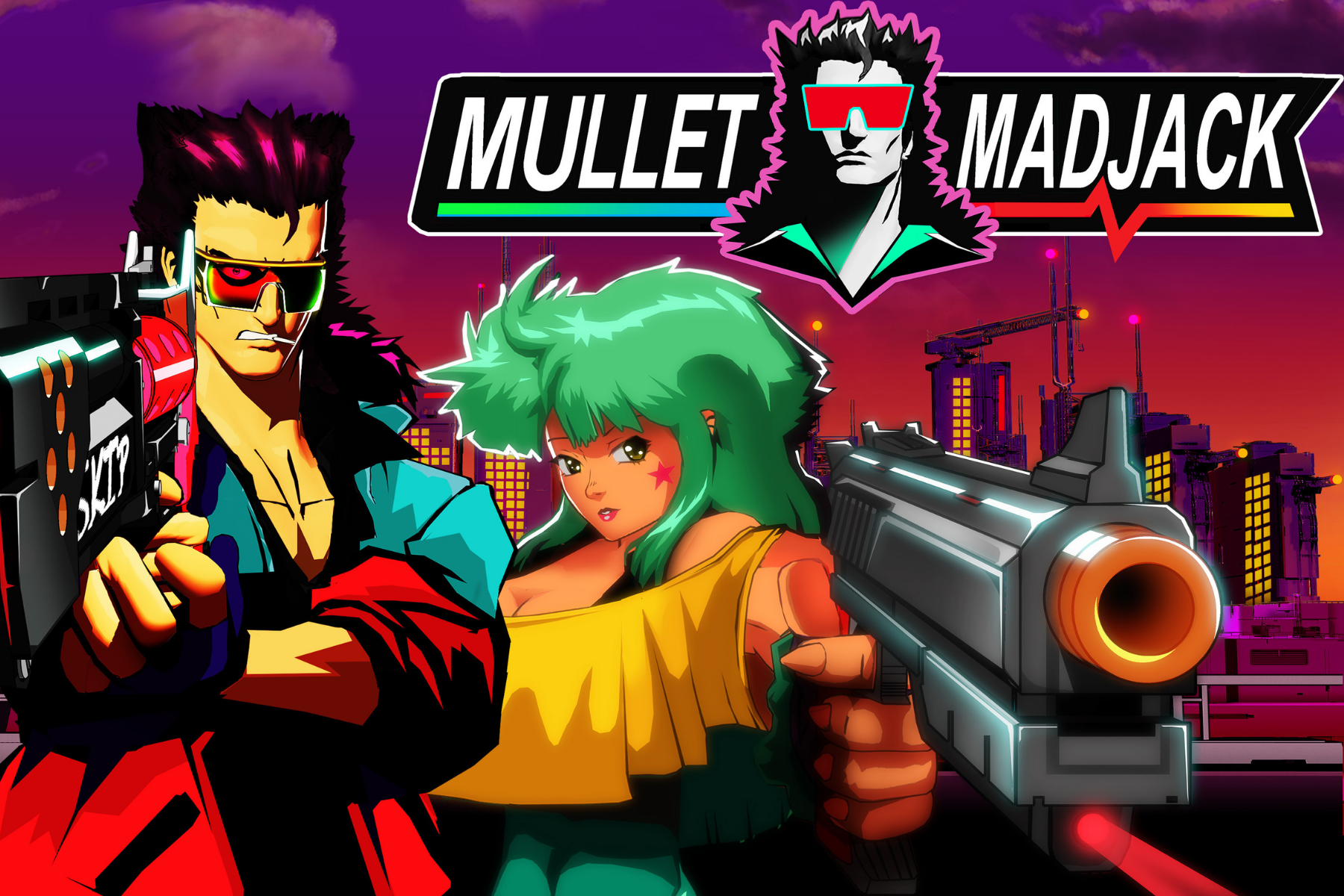 Review - Mullet MadJack no Switch 2 transforma caos cyberpunk em FPS cheio de estilo