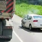 Acidente com carro da TV Band na BR-381 deixa morto e ferido na Grande BH