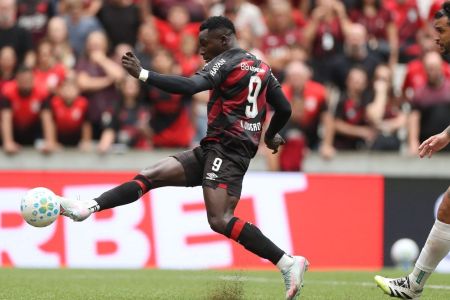 Viveros marcou um dos gols da vitória do Athletico contra a Chapecoense • Luis Miguel Ferreira/athletico.com.br