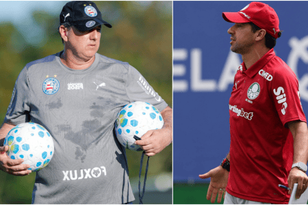 Rogério Ceni e Abel Ferreira se encontram em Bahia x Palmeiras