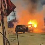 Perseguição policial termina com carro em chamas no Centro de SP; três são detidos