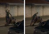 Homem é preso após bater em égua e ameaçar colegas com cinto em escola no interior de MG