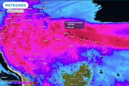 • Meteored Brasil/ Reprodução