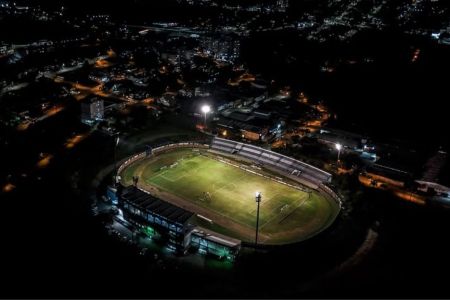 Estádio Montanha dos Vinhedos, em Bento Gonçalves, na Serra Gaúcha