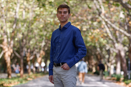 Maximiliano começou a estudar Medicina na UC em 2020 e, um ano depois, matriculou-se simultaneamente em Engenharia.