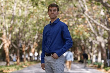Maximiliano começou a estudar Medicina na UC em 2020 e, um ano depois, matriculou-se simultaneamente em Engenharia.