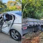 Batida entre carro e caminhão deixa ao menos um morto na BR-262, em MG
