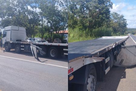 Motorista chegou a colidir com outros veículos ao longo do trajeto, o que provocou danos e avarias, mas não feriu ninguém • Divulgação / PMRv