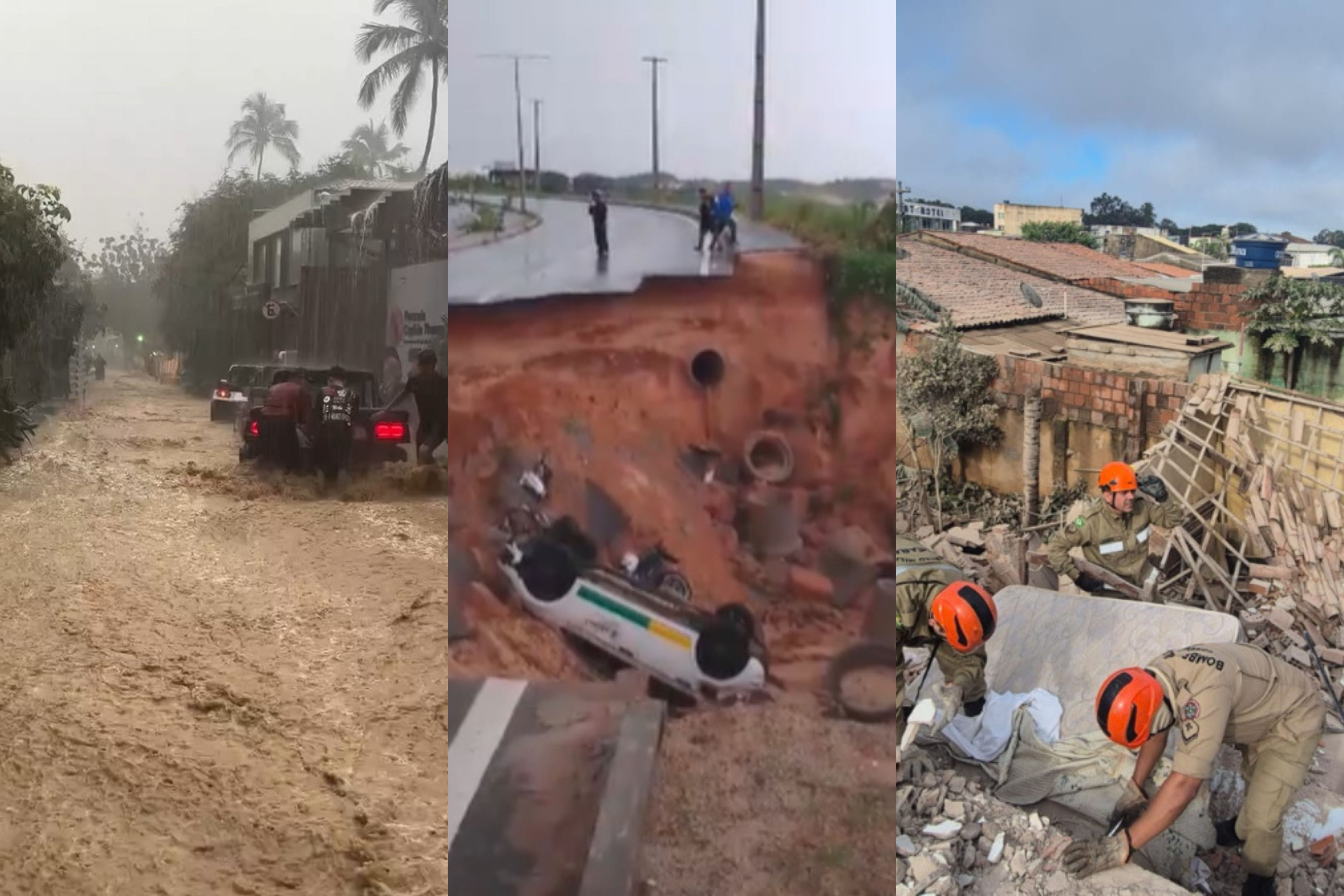 Temporal causa estragos e deixa mortos durante fim de semana no Ceará; veja vídeos