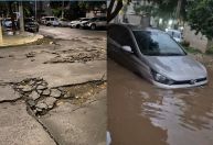 Vídeo: tempestade em BH arrasta carros, alaga casa, derruba árvores e destrói asfalto