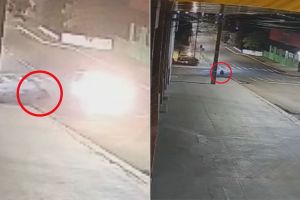 Vídeo: mulher é agredida pelo companheiro e pula de carro em movimento para fugir no PR