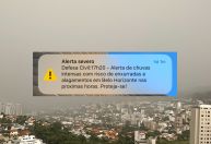 Defesa Civil emite alerta severo de risco para enxurradas em BH; veja recomendações