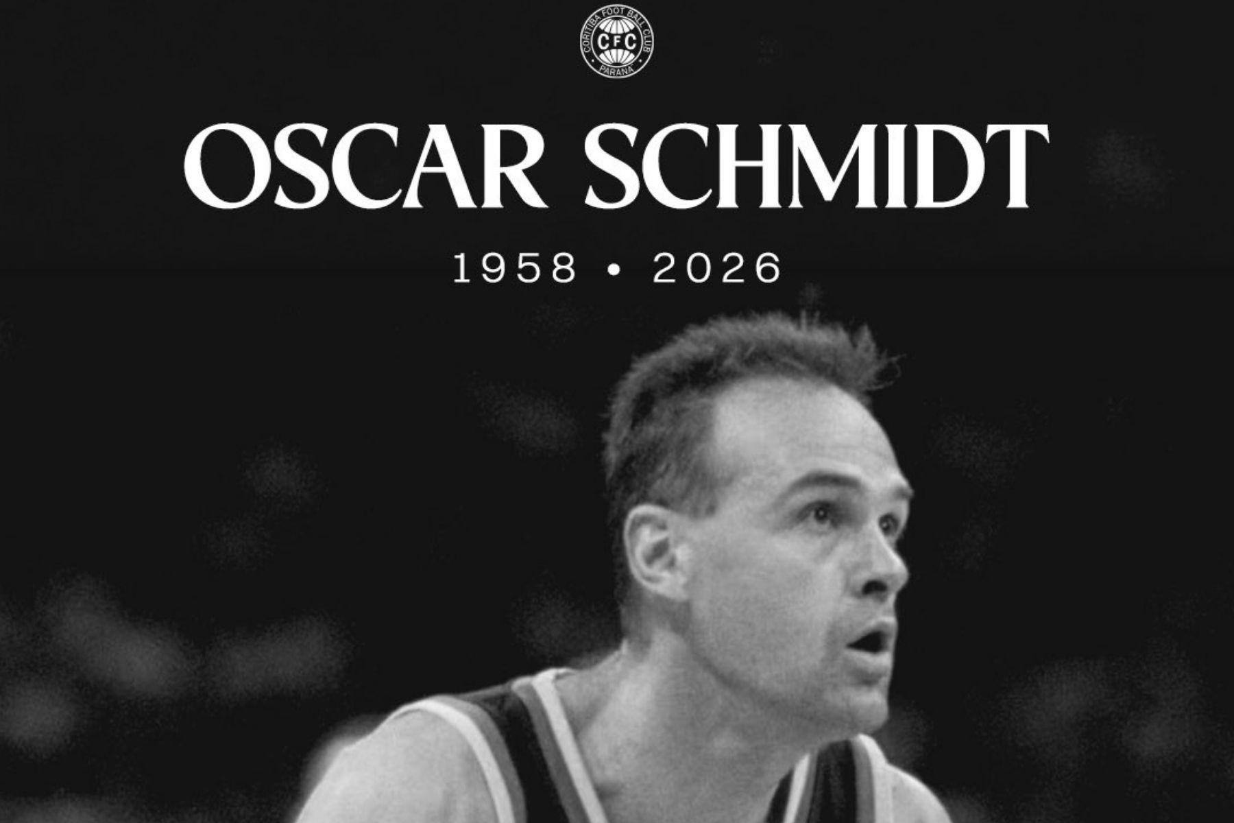 Coritiba lamenta morte de Oscar Schmidt: 'Um dos maiores de todos os tempos'