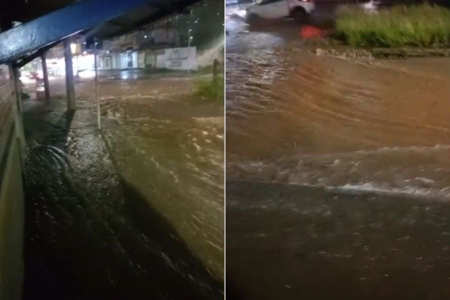 Chuva forte em BH e Região Metropolitana provoca alagamento; veja vídeo