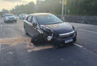 Motorista é detido após dirigir bêbado e bater carro na Av. Nossa Senhora do Carmo, em BH