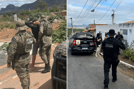 Forças policiais da Bahia realizam atuação contra crime organizado em diversas frentes