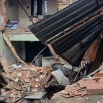 Após desabamento parcial, imóveis são demolidos em Juiz de Fora