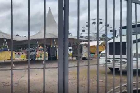 Reportagem da Itatiaia esteve no local e viu trabalhadores atuando na desmontagem da estrutura