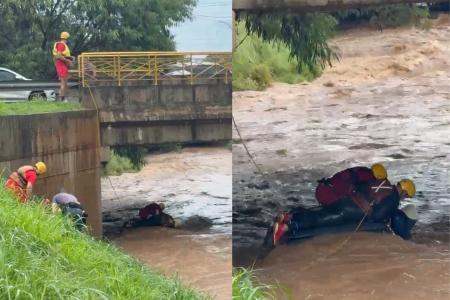 Imagens registram buscas dos Bombeiros durante o auge da chuva