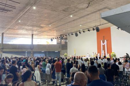 Missa foi presidida pelo bispo auxiliar da Arquidiocese de BH, Dom José Otácio